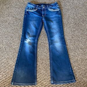 Faded Glory distressed stretchy jeans